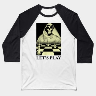 Skull chess master halloween Baseball T-Shirt